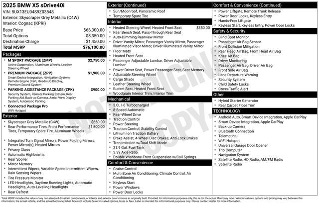 2025 BMW X5 sDrive40i