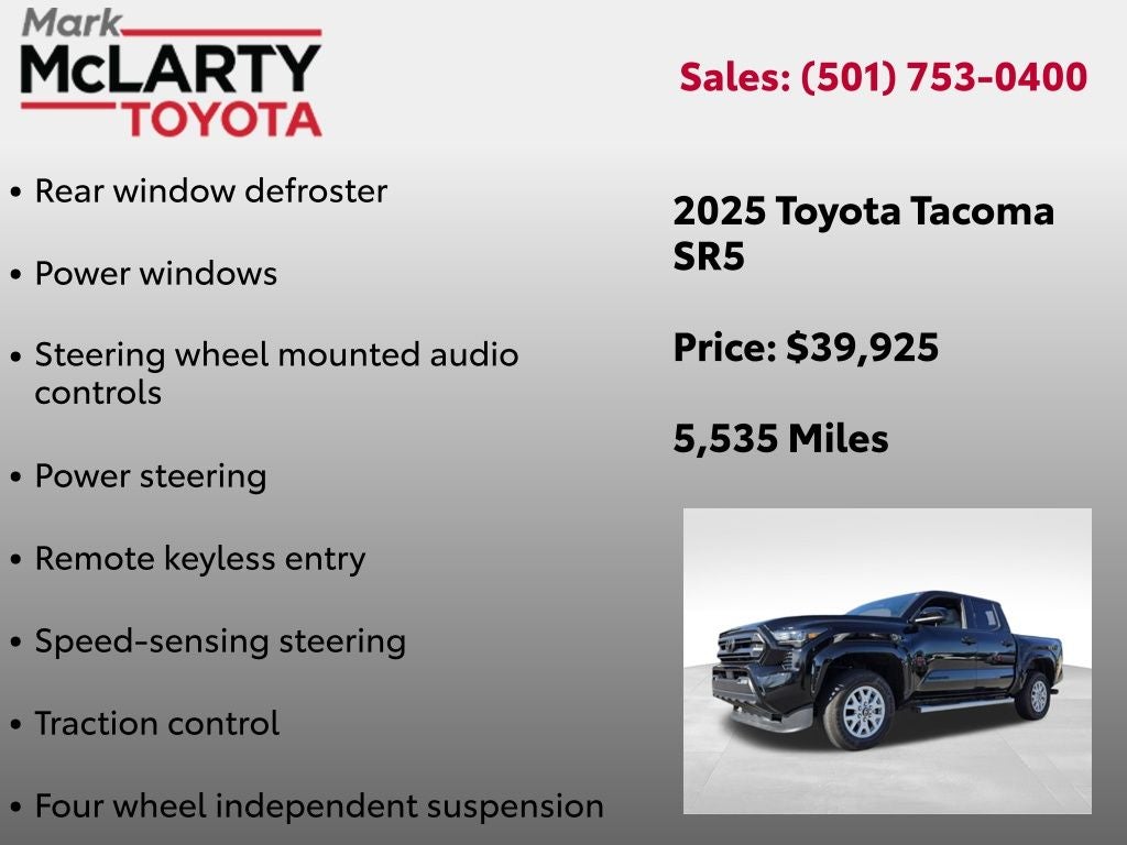 2025 Toyota TACOMA SR5 SR5