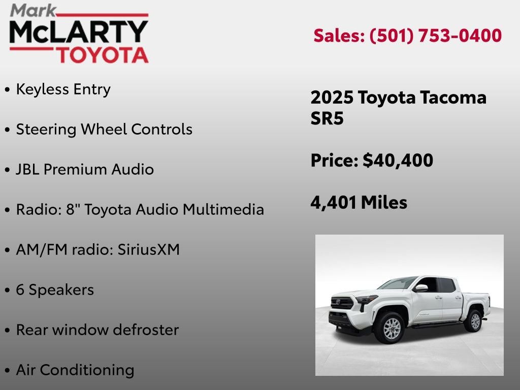 2025 Toyota Tacoma SR5