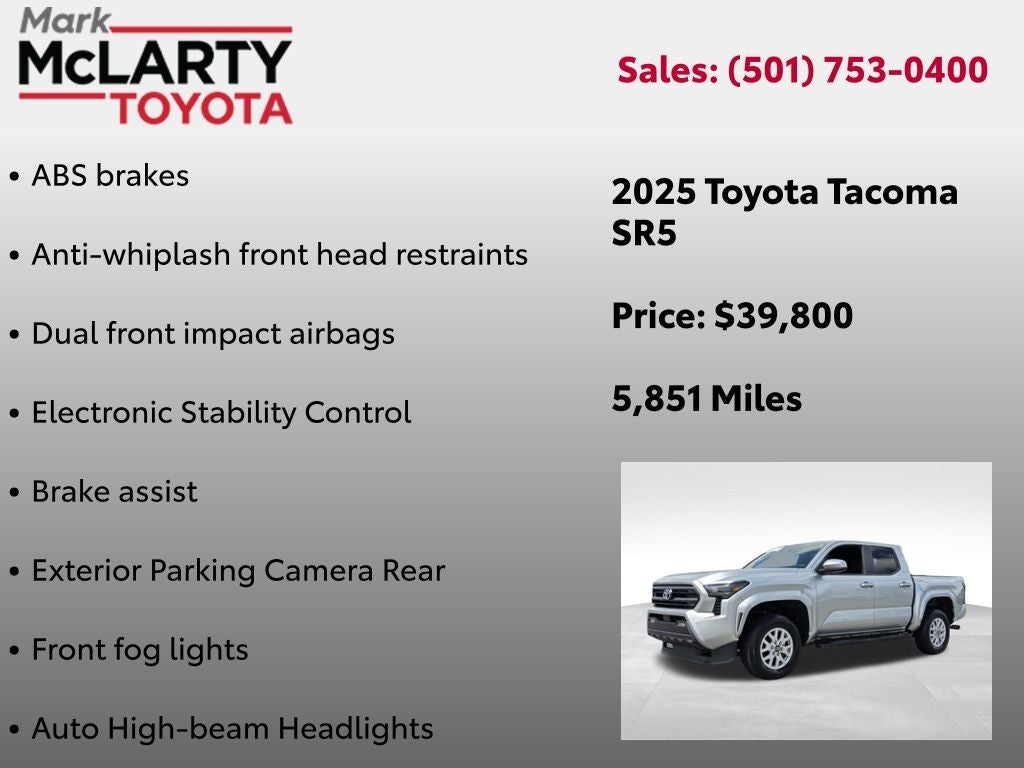 2025 Toyota Tacoma SR5