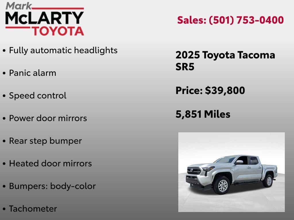 2025 Toyota Tacoma SR5
