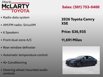 2026 Toyota Camry XSE