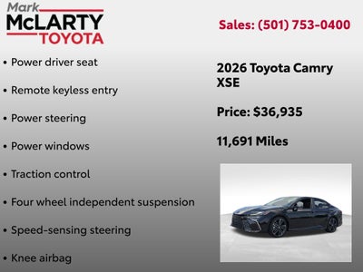2026 Toyota Camry XSE