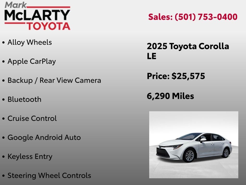 2025 Toyota Corolla LE