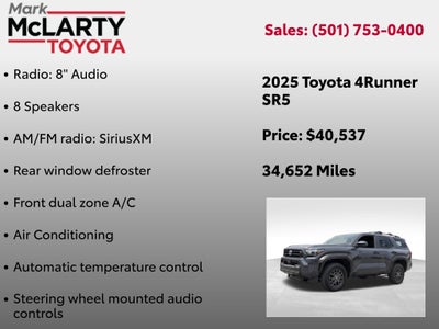2025 Toyota 4RUNNER SR5