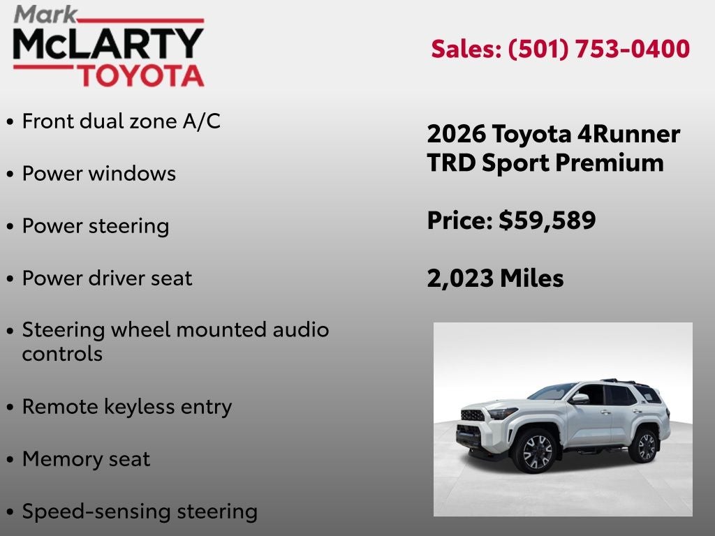 2026 Toyota 4RUNNER TRD Sport Premium