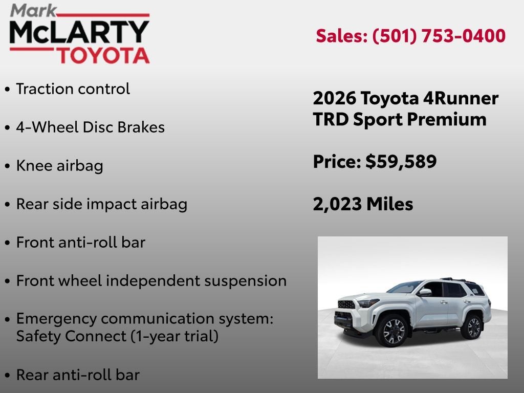 2026 Toyota 4RUNNER TRD Sport Premium