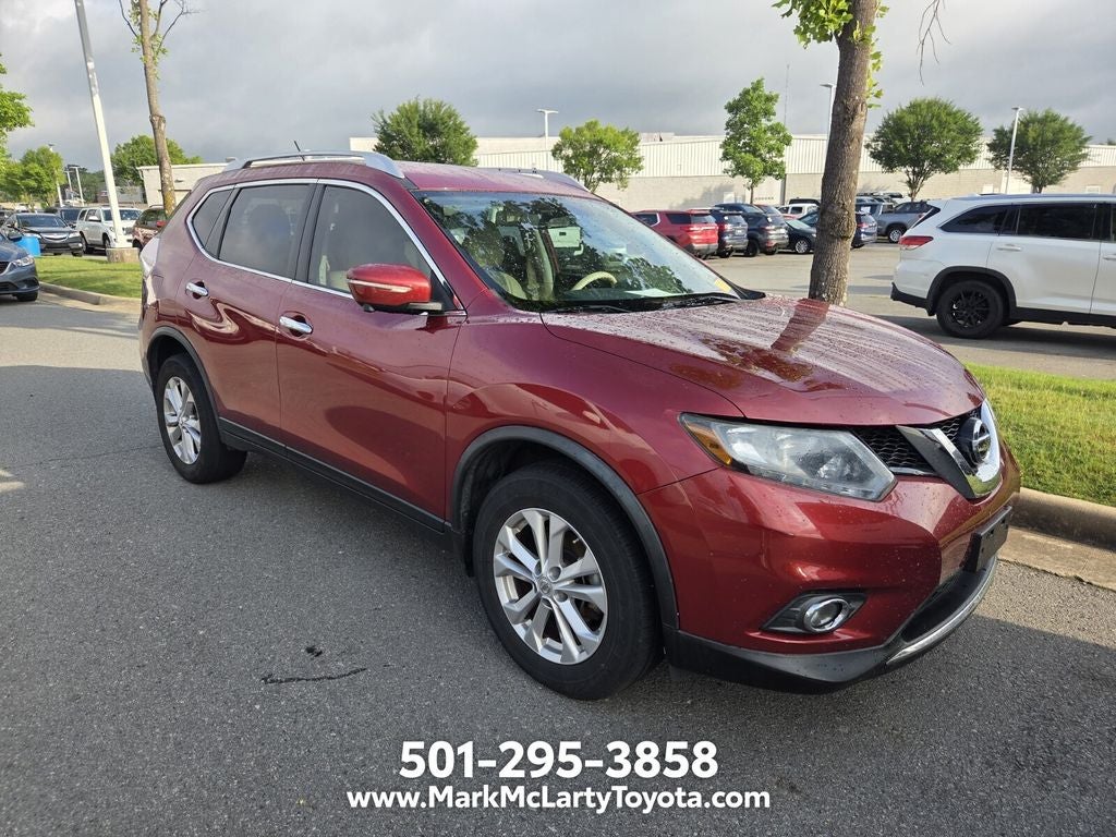 Used 2015 Nissan Rogue SV with VIN KNMAT2MT7FP553658 for sale in North Little Rock, AR