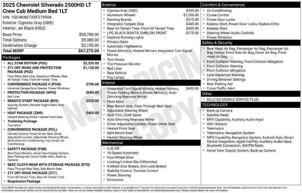 2025 Chevrolet Silverado 2500HD LT