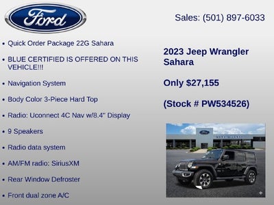 2023 Jeep Wrangler Sahara