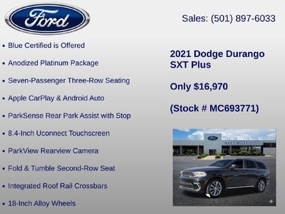 2021 Dodge Durango SXT Plus