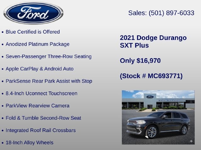 2021 Dodge Durango SXT Plus