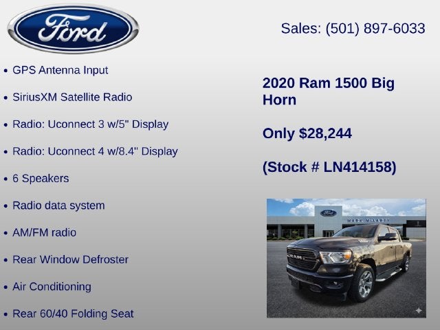 2020 RAM 1500 Big Horn/Lone Star