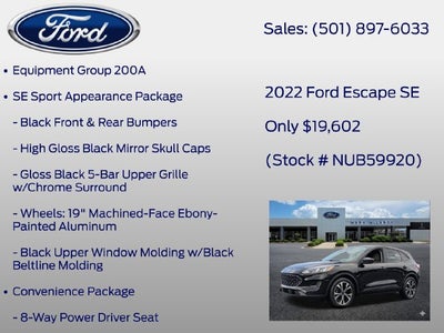 2022 Ford Escape SE