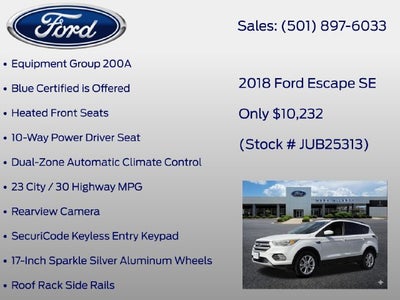 2018 Ford Escape SE