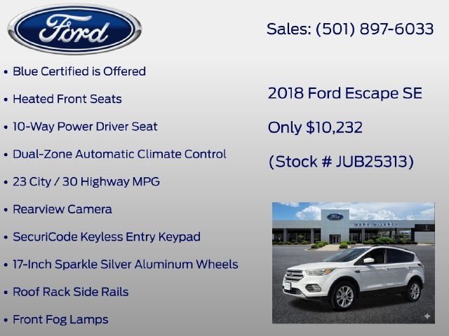 2018 Ford Escape SE