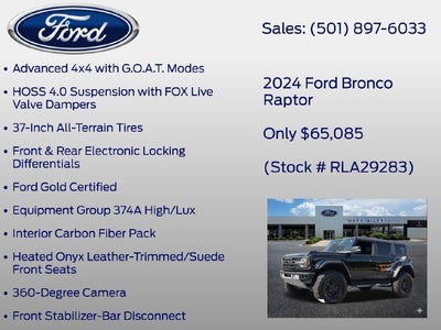 2024 Ford Bronco Raptor