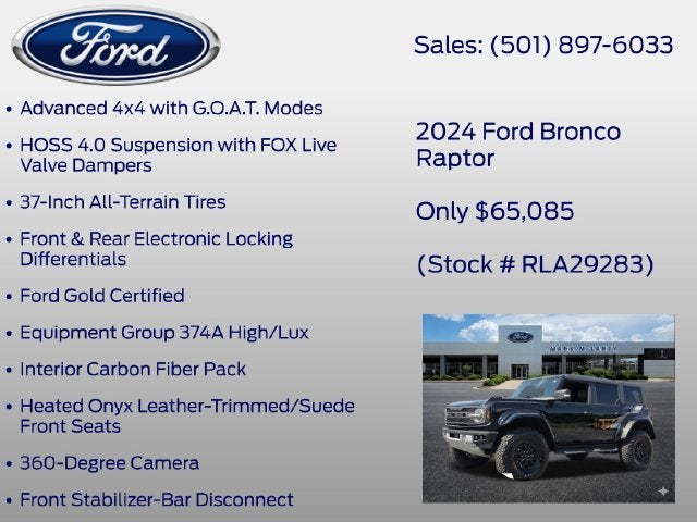 2024 Ford Bronco Raptor
