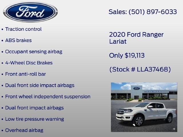 2020 Ford Ranger Lariat
