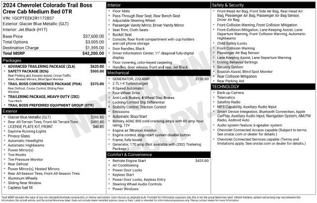 2024 Chevrolet Colorado Trail Boss