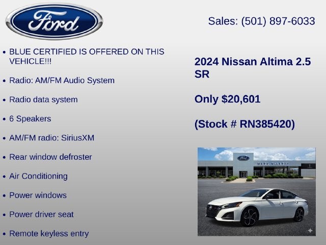 2024 Nissan Altima 2.5 SR