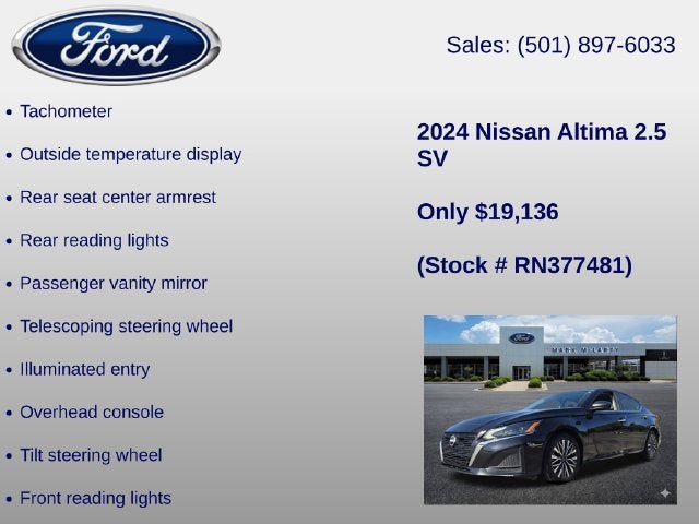 2024 Nissan Altima 2.5 SV
