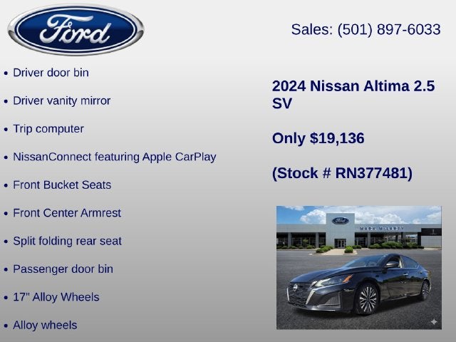 2024 Nissan Altima 2.5 SV
