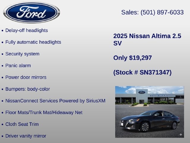 2025 Nissan Altima 2.5 SV