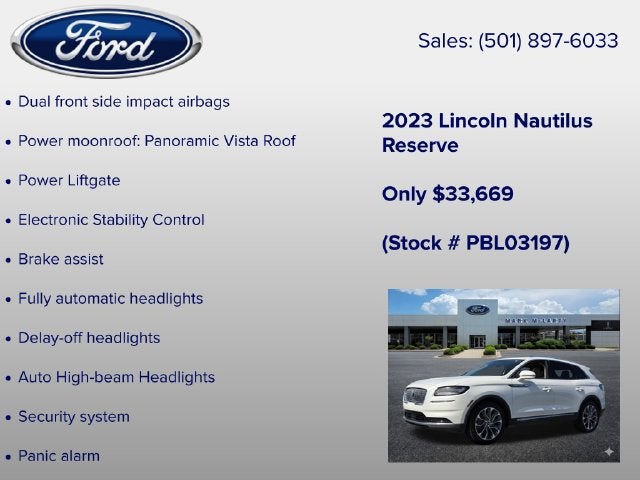 2023 Lincoln Nautilus Reserve