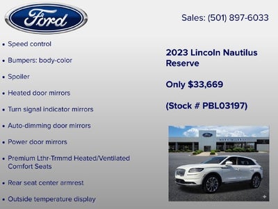 2023 Lincoln Nautilus Reserve