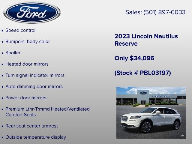 2023 Lincoln Nautilus Reserve