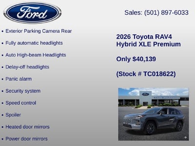 2026 Toyota RAV4 XLE Premium