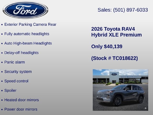 2026 Toyota RAV4 XLE Premium