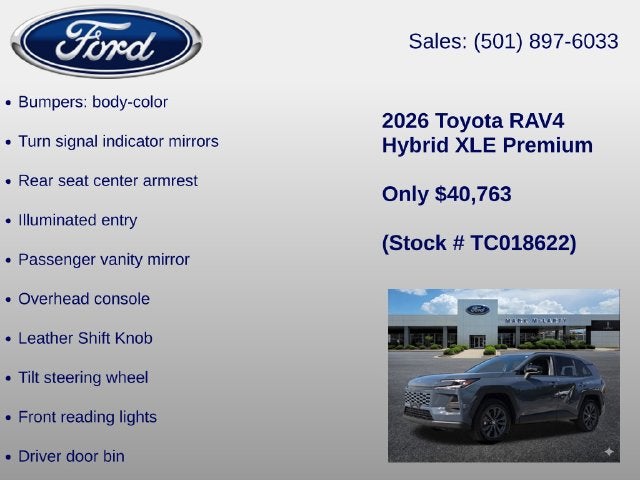 2026 Toyota RAV4 XLE Premium