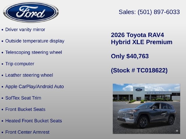 2026 Toyota RAV4 XLE Premium