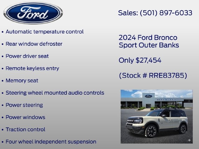 2024 Ford Bronco Sport Outer Banks