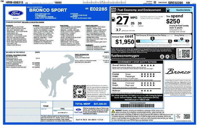 2025 Ford Bronco Sport Heritage
