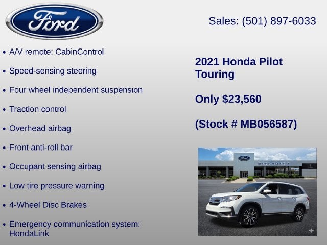 2021 Honda Pilot Touring 7 Passenger