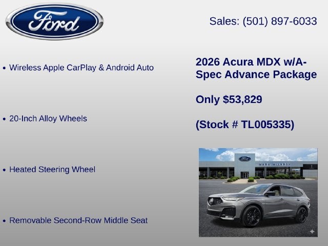 2026 Acura MDX A-Spec Advance Package SH-AWD