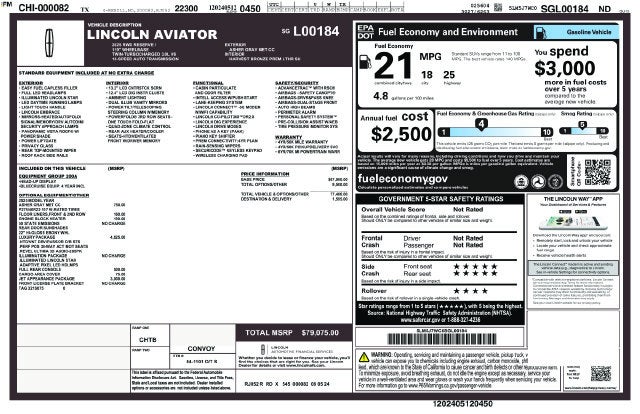 2025 Lincoln Aviator Reserve Premium