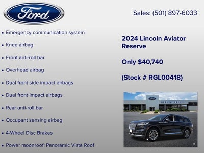 2024 Lincoln Aviator Reserve Premium