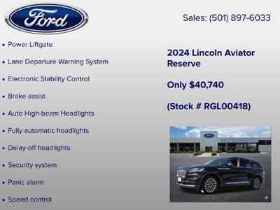 2024 Lincoln Aviator Reserve Premium