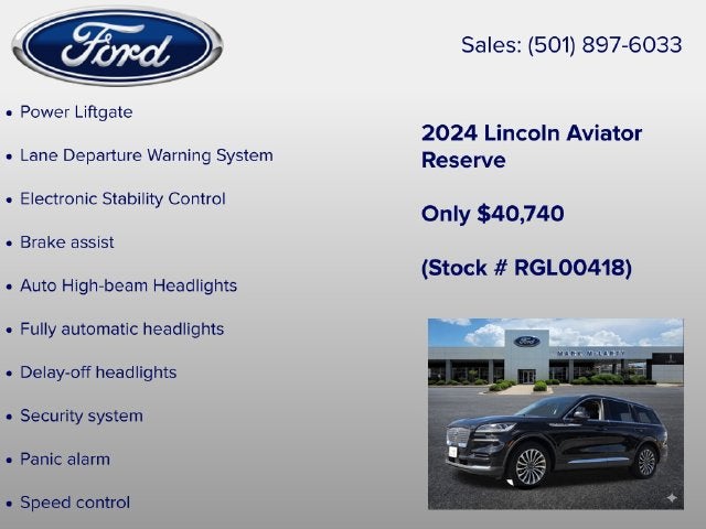 2024 Lincoln Aviator Reserve Premium