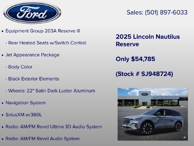 2025 Lincoln Nautilus Reserve