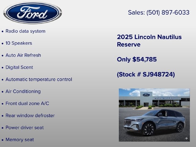 2025 Lincoln Nautilus Reserve