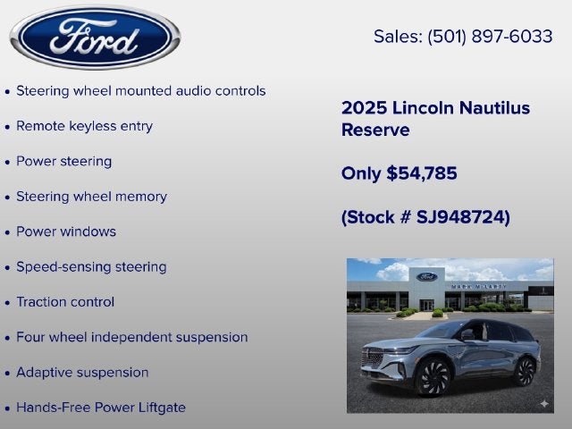2025 Lincoln Nautilus Reserve