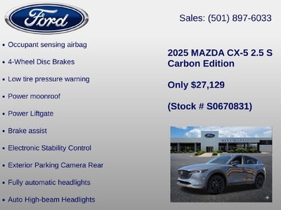 2025 Mazda Mazda CX-5 2.5 S Carbon Edition