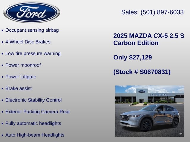 2025 Mazda Mazda CX-5 2.5 S Carbon Edition