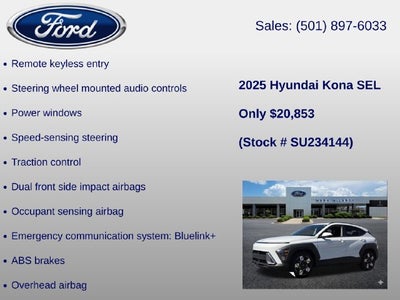 2025 Hyundai Kona SEL