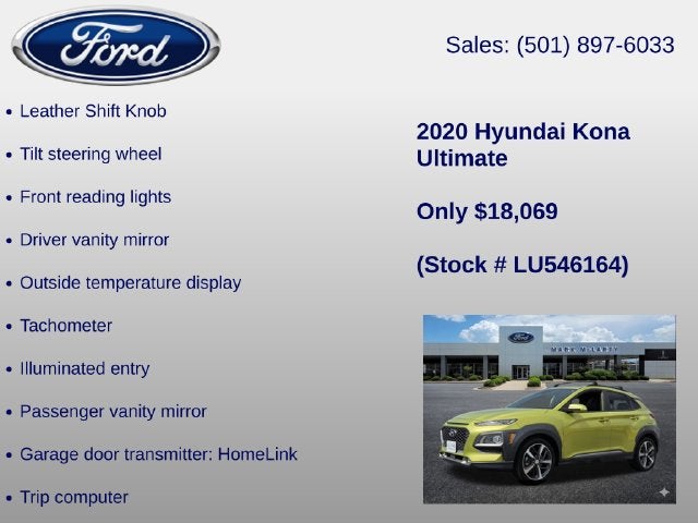 2020 Hyundai Kona Ultimate